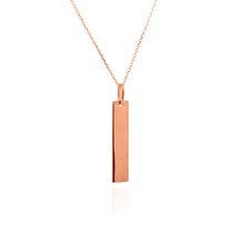 Load image into Gallery viewer, 10K GOLD RECTANGULAR DOG TAG NECKLACE
