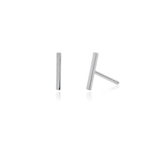 Load image into Gallery viewer, PLAIN SMALL 10K GOLD BAR STUDS
