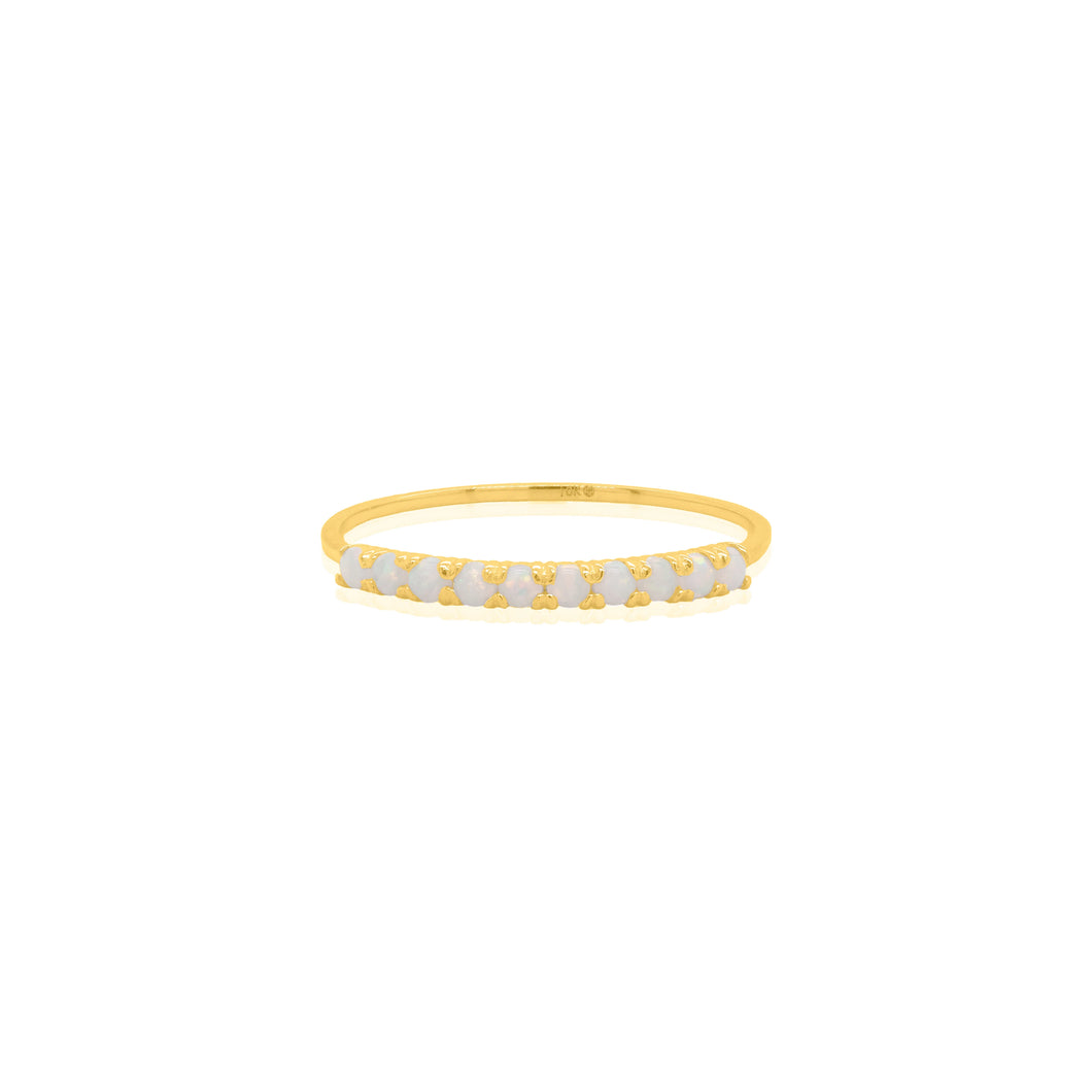 10K YELLOW GOLD OPAL RING