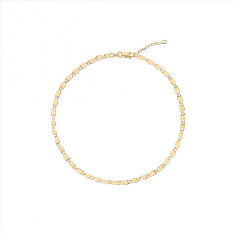 10K VALENTINO LINK CHAIN ANKLET